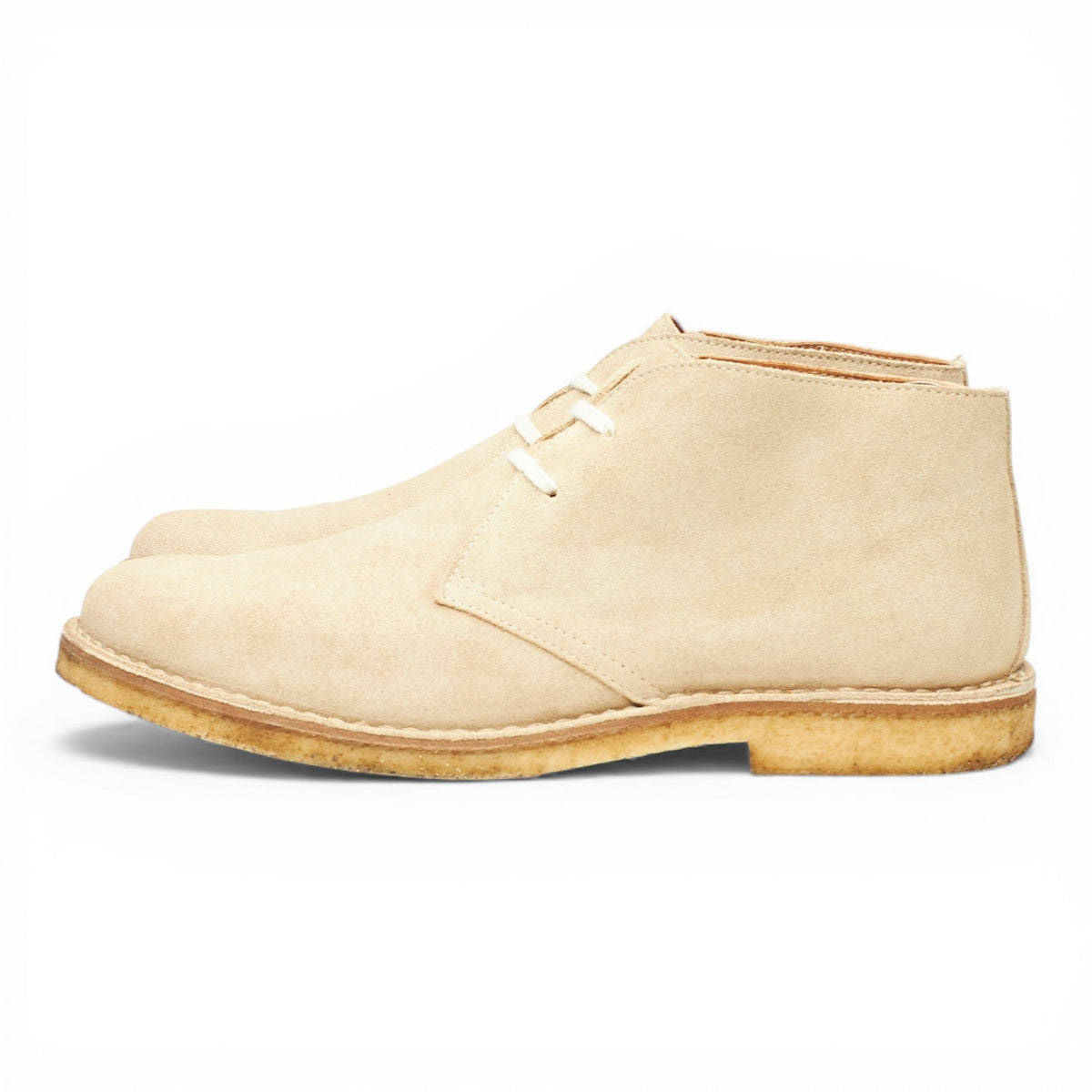'Greenflex' Ecru Beige Suede Chukka Boots UK 10 EU 44