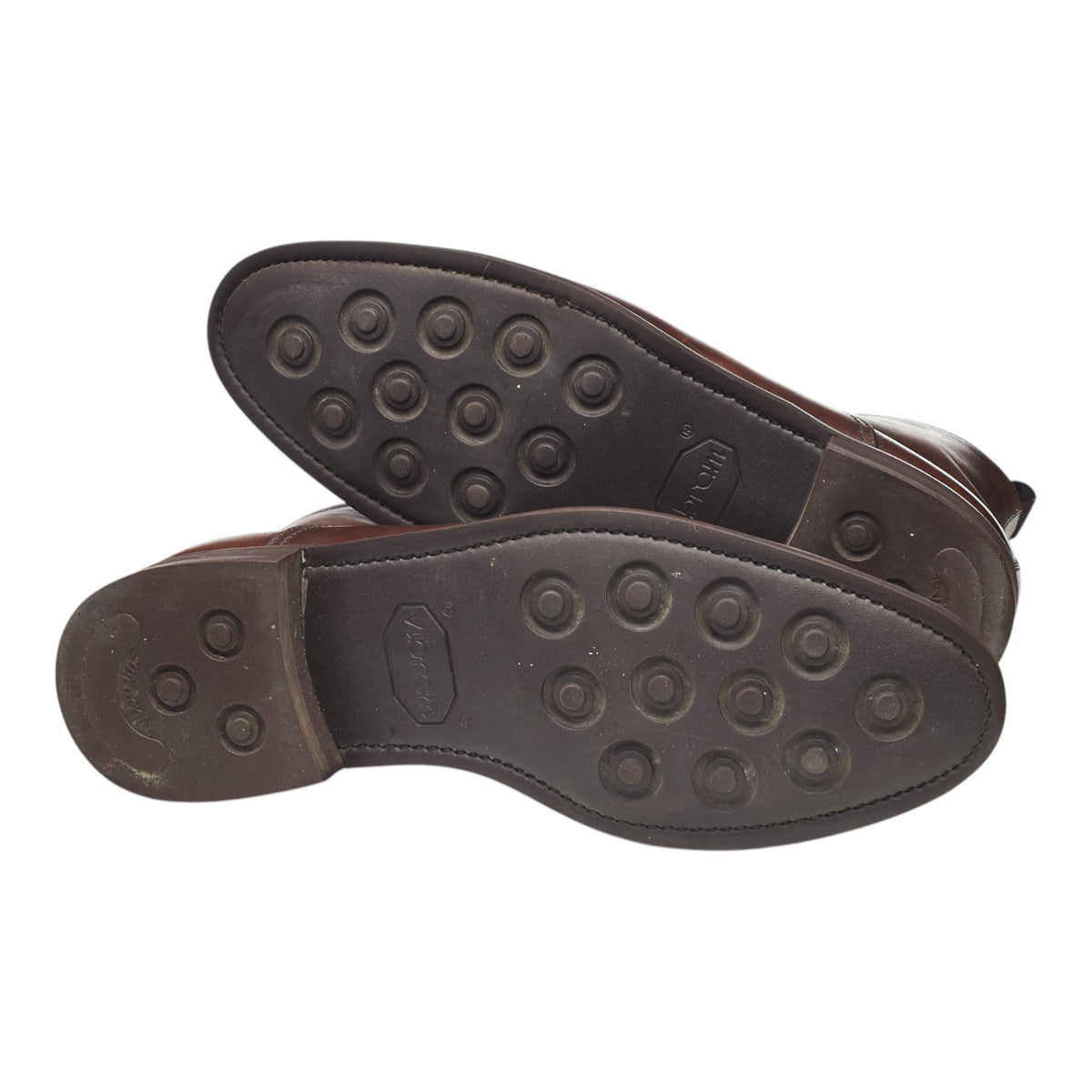 Brown Leather Apron Boots UK 9