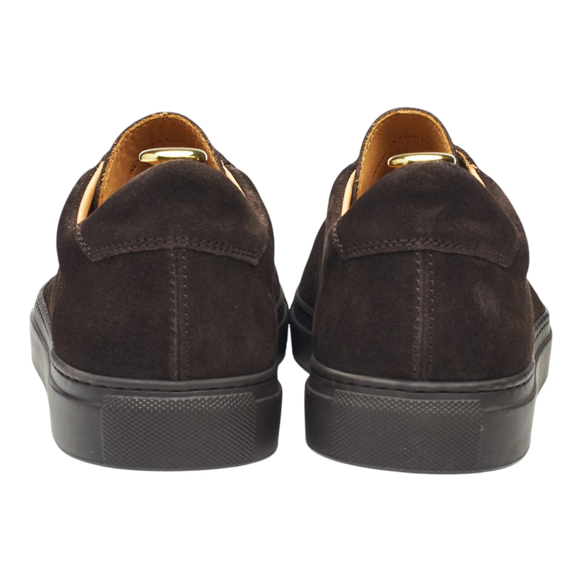 'Racquet Sr' Dark Brown Suede Sneakers UK 9 EU 43