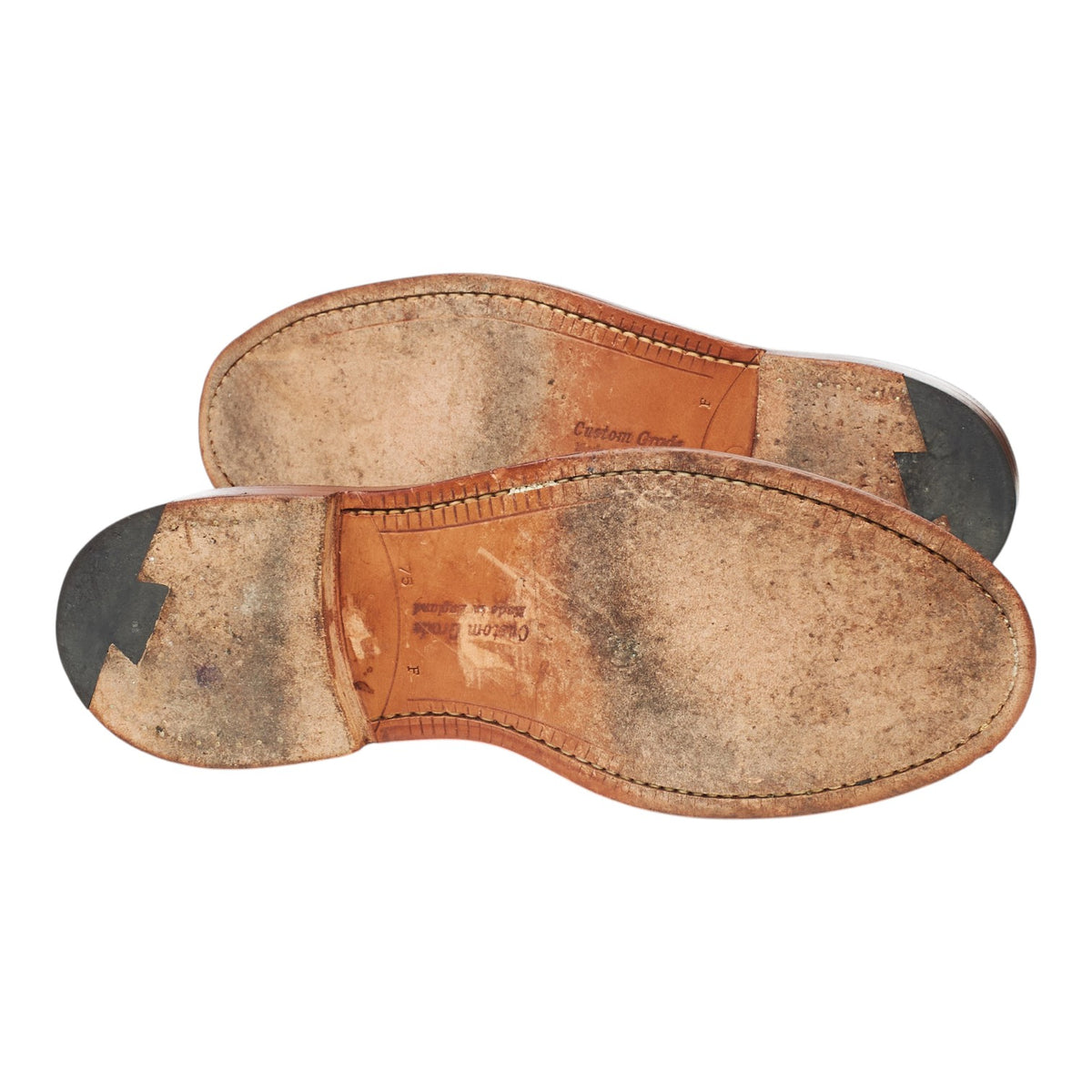 'Alex' Tan Brown Leather Split Toe Derby UK 7.5 F