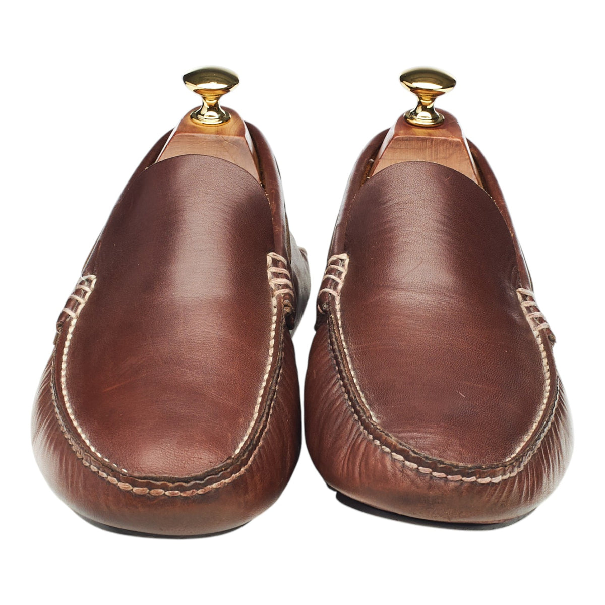 Brown Leather Driving Loafers UK 9 F