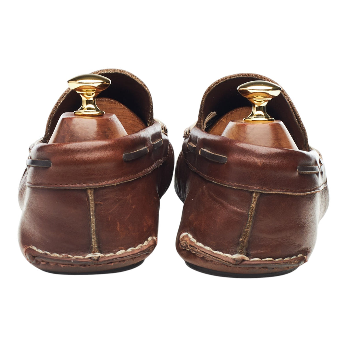 Brown Leather Driving Loafers UK 9 F