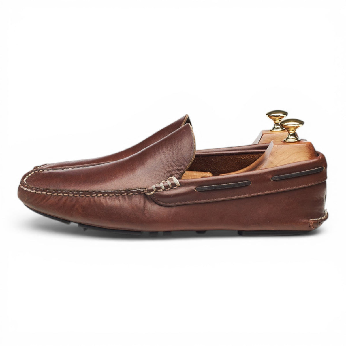 Brown Leather Driving Loafers UK 9 F