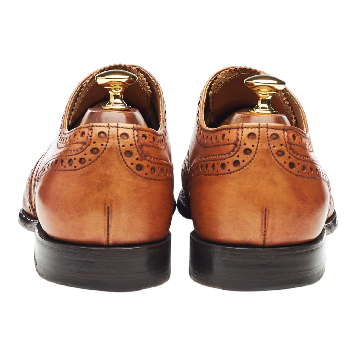 'Litchfield' Tan Brown Leather Oxford Brogues UK 9 F