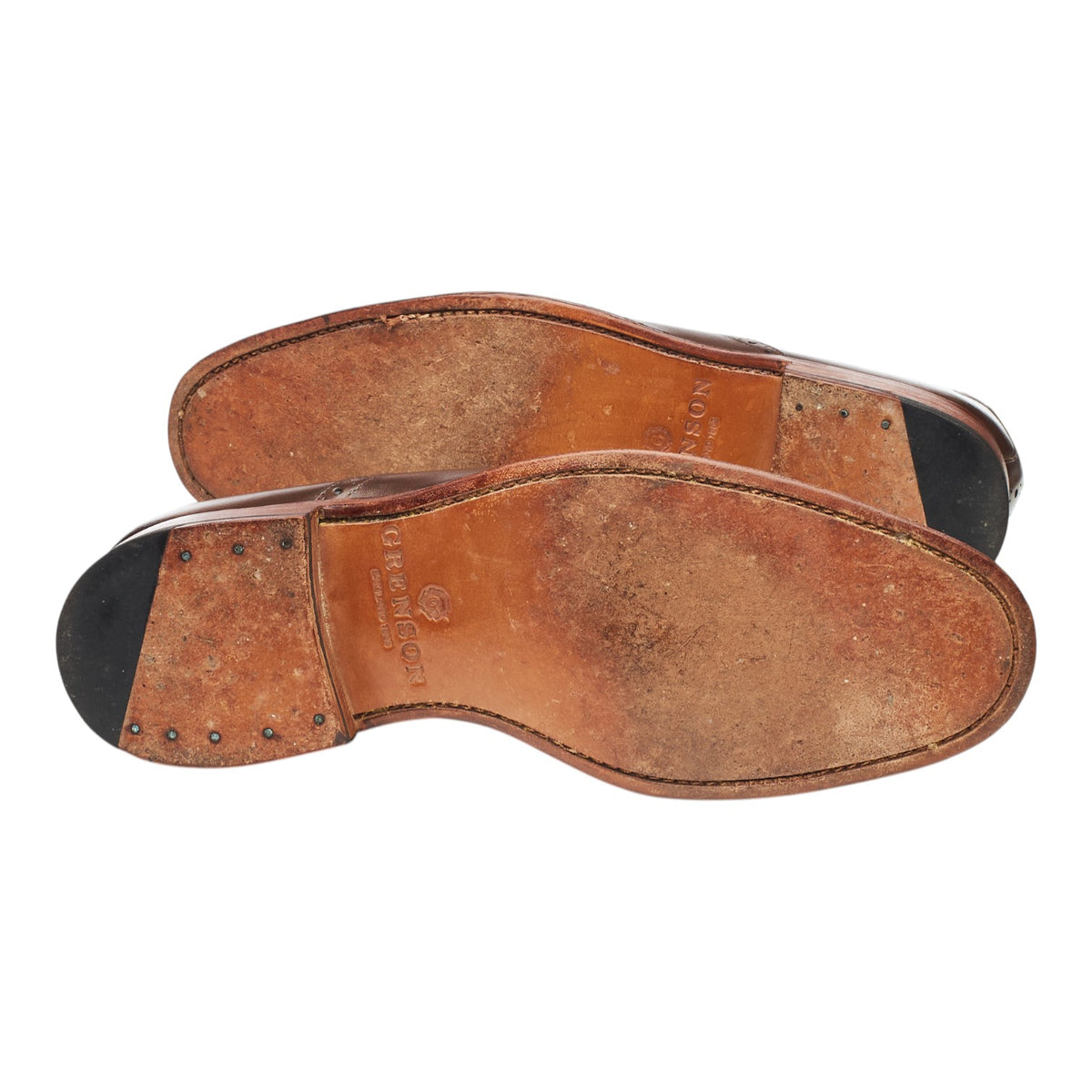 'Matthew' Dark Brown Leather Oxford Semi Brogues UK 9 F