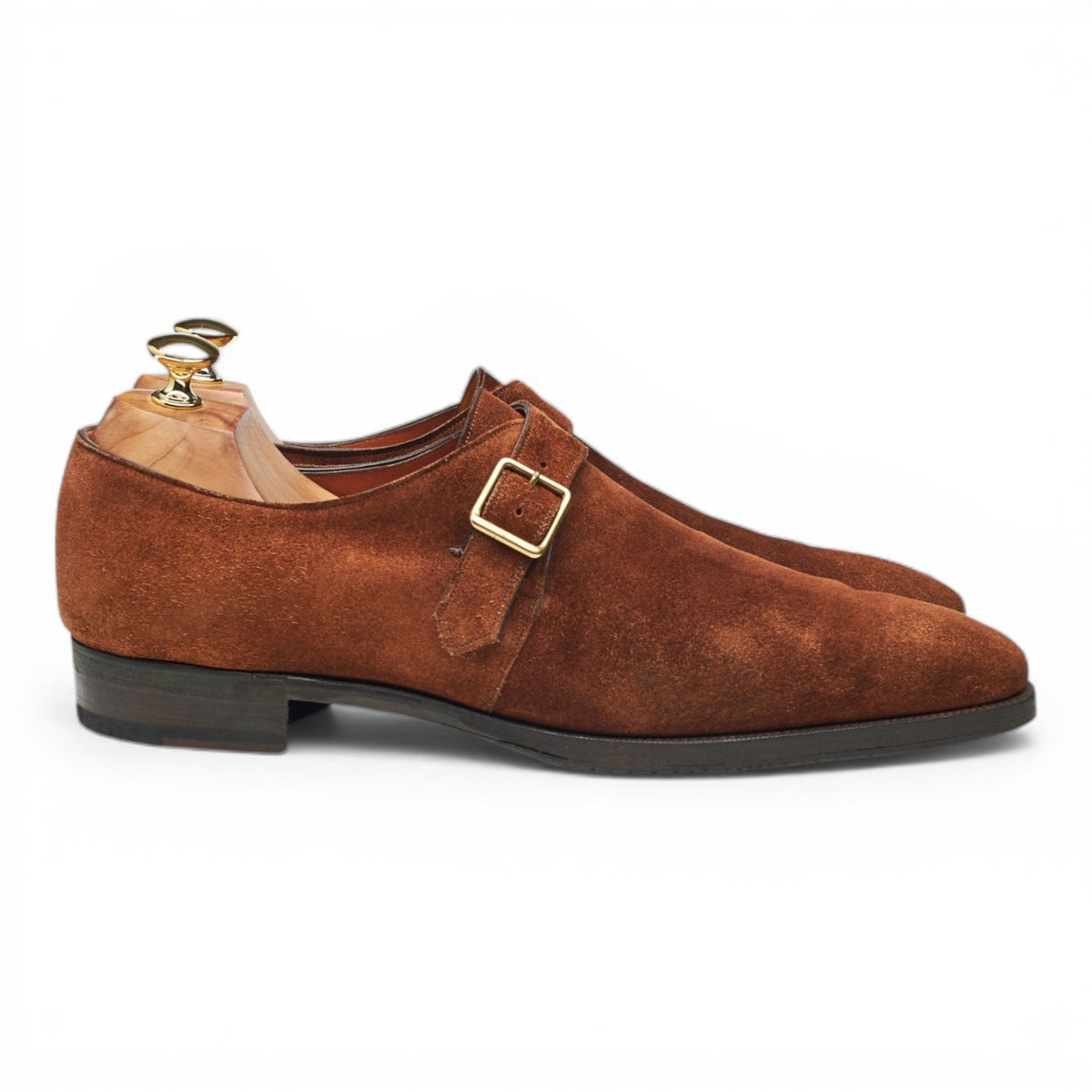 'Regency' Snuff Brown Leather Monk Strap UK 10 E