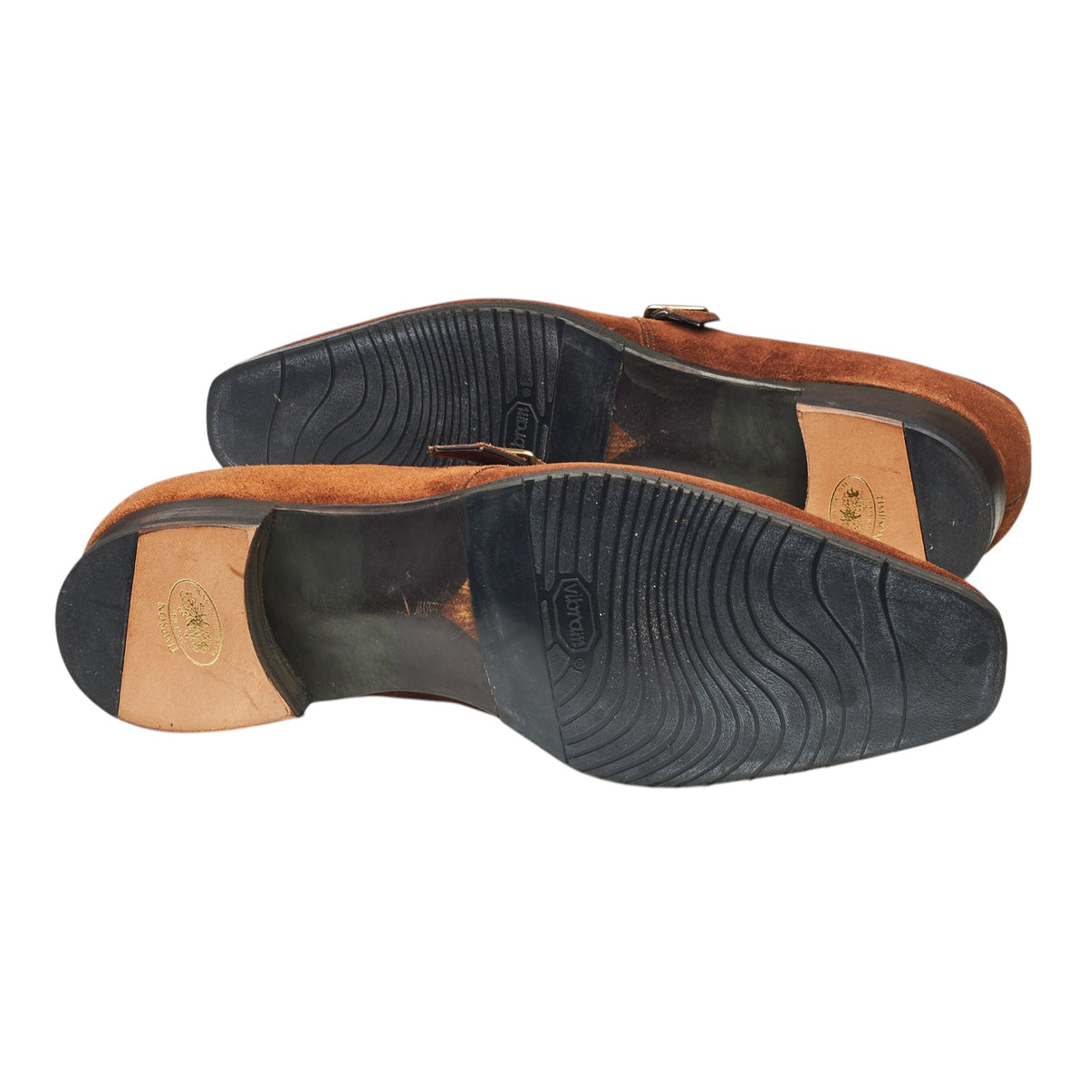 'Regency' Snuff Brown Leather Monk Strap UK 10 E