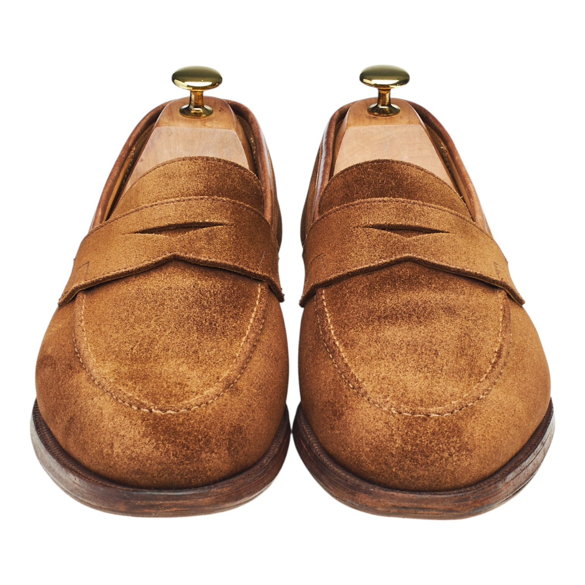 'Sydney' Snuff Brown Suede Loafers UK 8 E