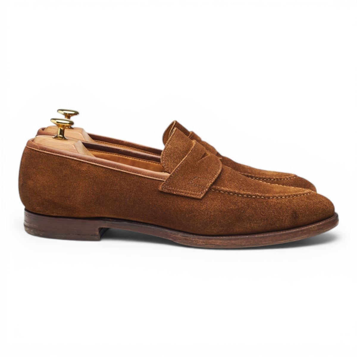 'Sydney' Snuff Brown Suede Loafers UK 8 E