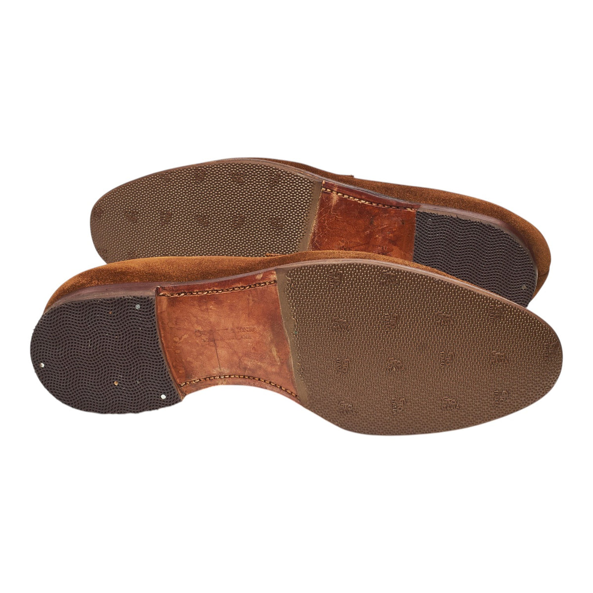 'Sydney' Snuff Brown Suede Loafers UK 8 E