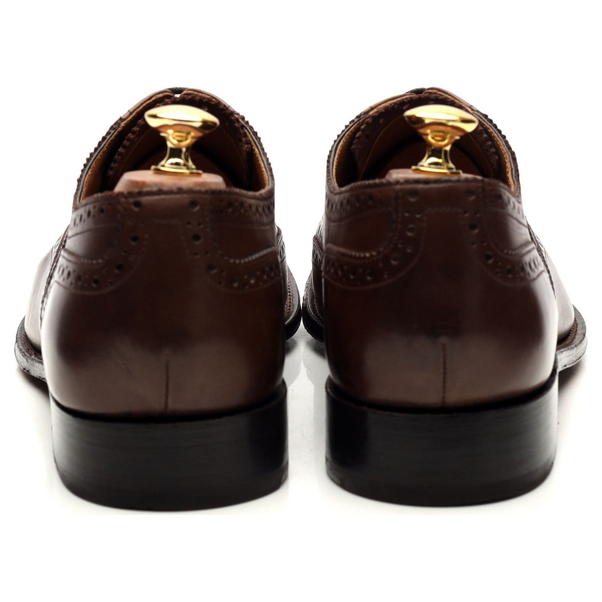 &#39;Dylan&#39; Brown Leather Oxford Brogues UK 10.5 F