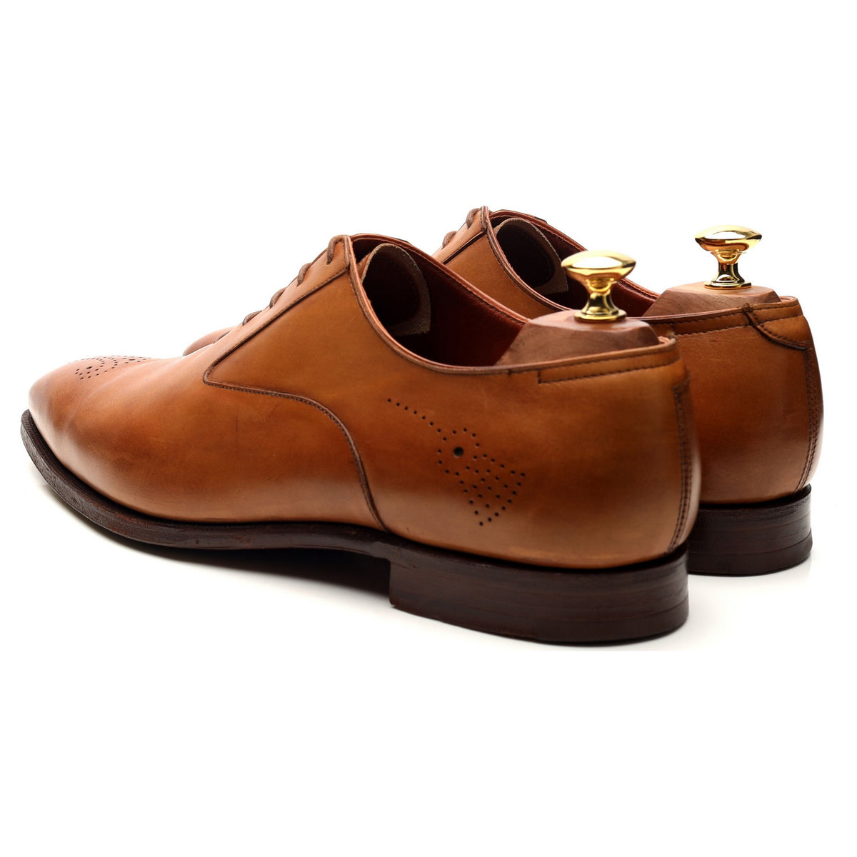 &#39;Rosemoor&#39; Tan Brown Leather Oxford UK 9 E