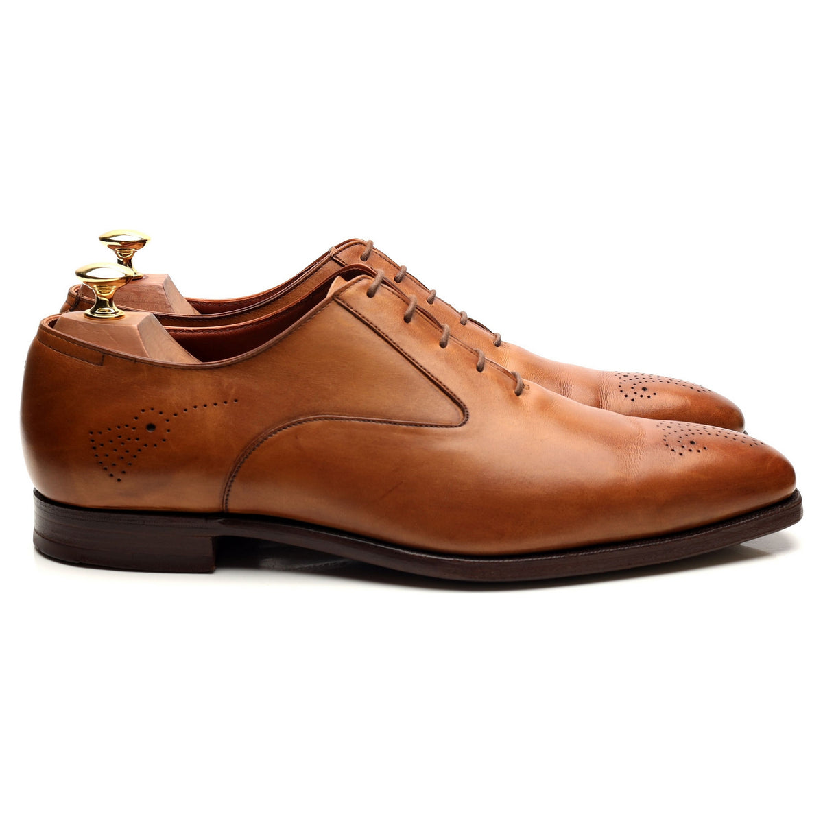 &#39;Rosemoor&#39; Tan Brown Leather Oxford UK 9 E