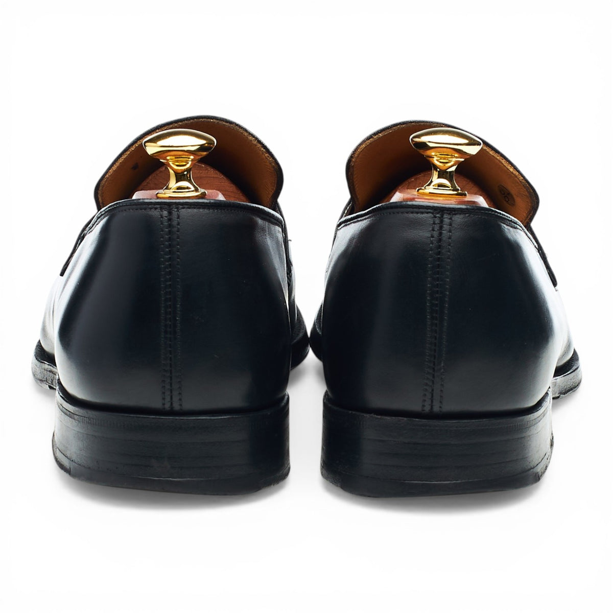 'Hertford 2' Black Leather Loafers UK 9.5 F
