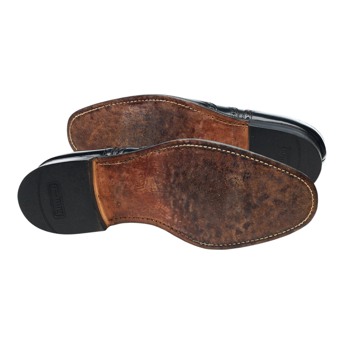 'Cambridge' Black Leather Oxford Brogues UK 8 G