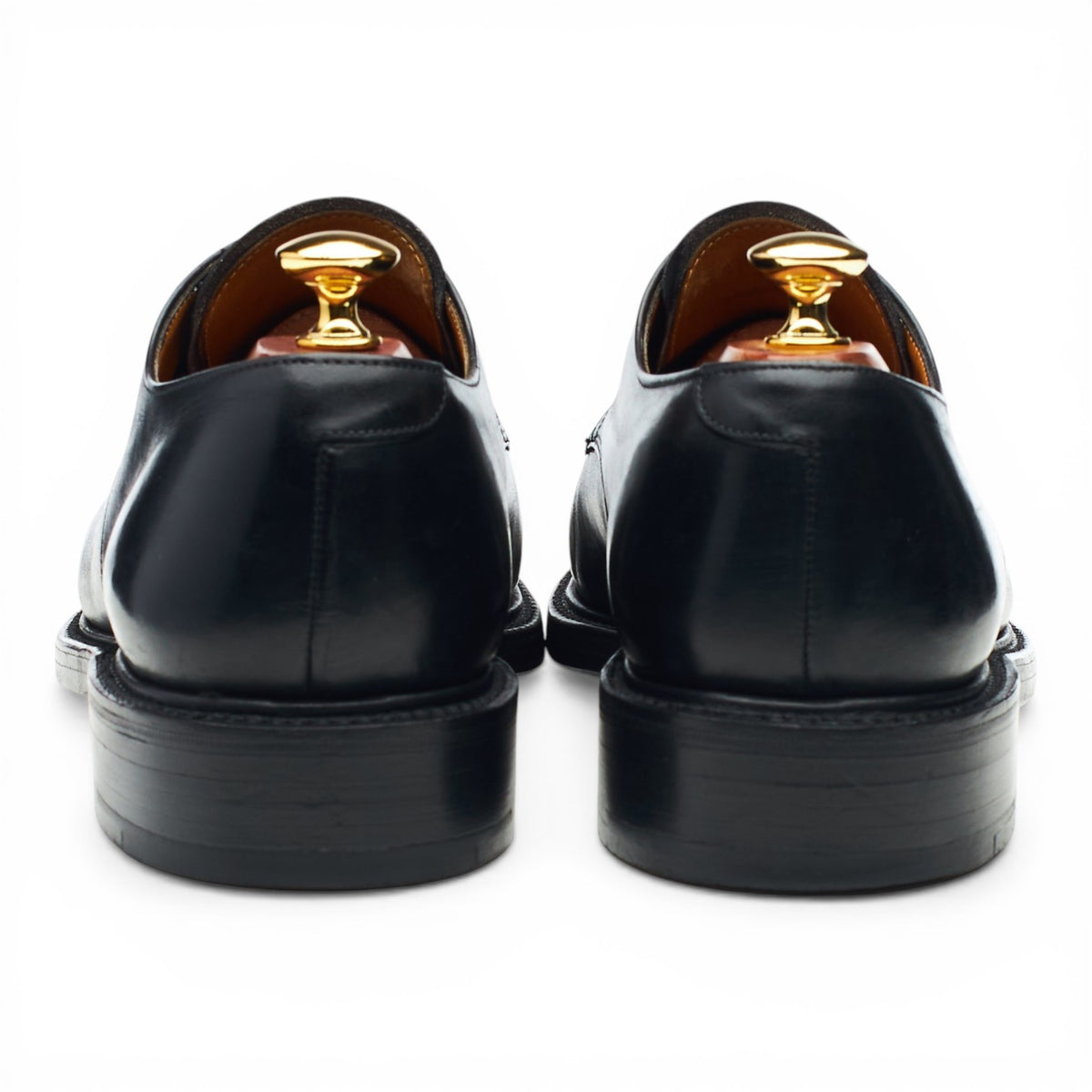 Vintage 'Dutton II' Black Leather Split Toe Derby UK 9.5 F