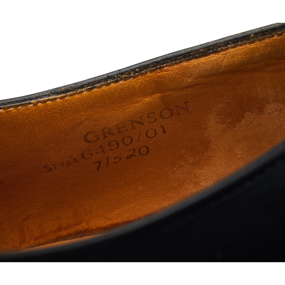 Vintage 'Dutton II' Black Leather Split Toe Derby UK 9.5 F