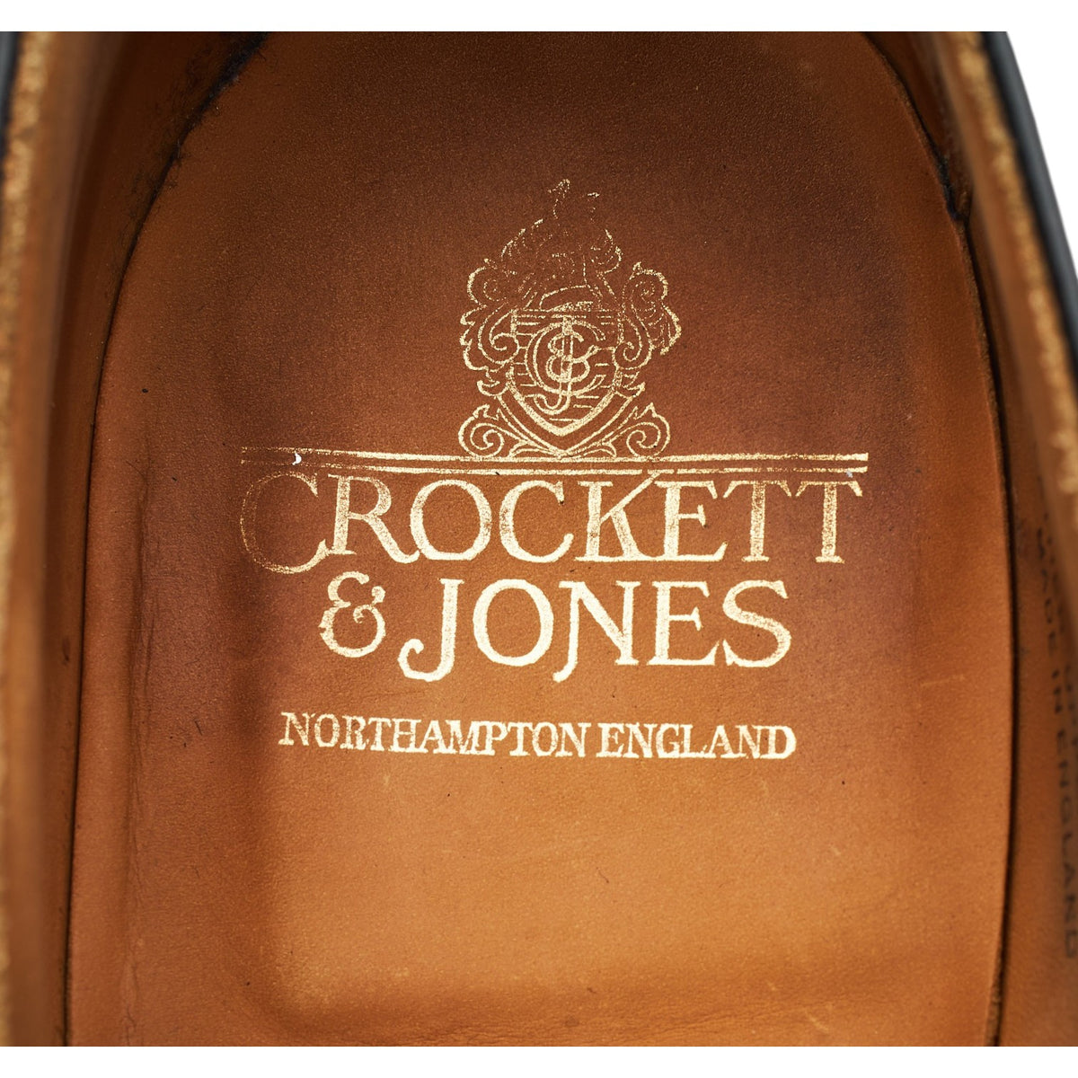 'Edgware' Black Leather Oxford Brogues UK 9.5 E