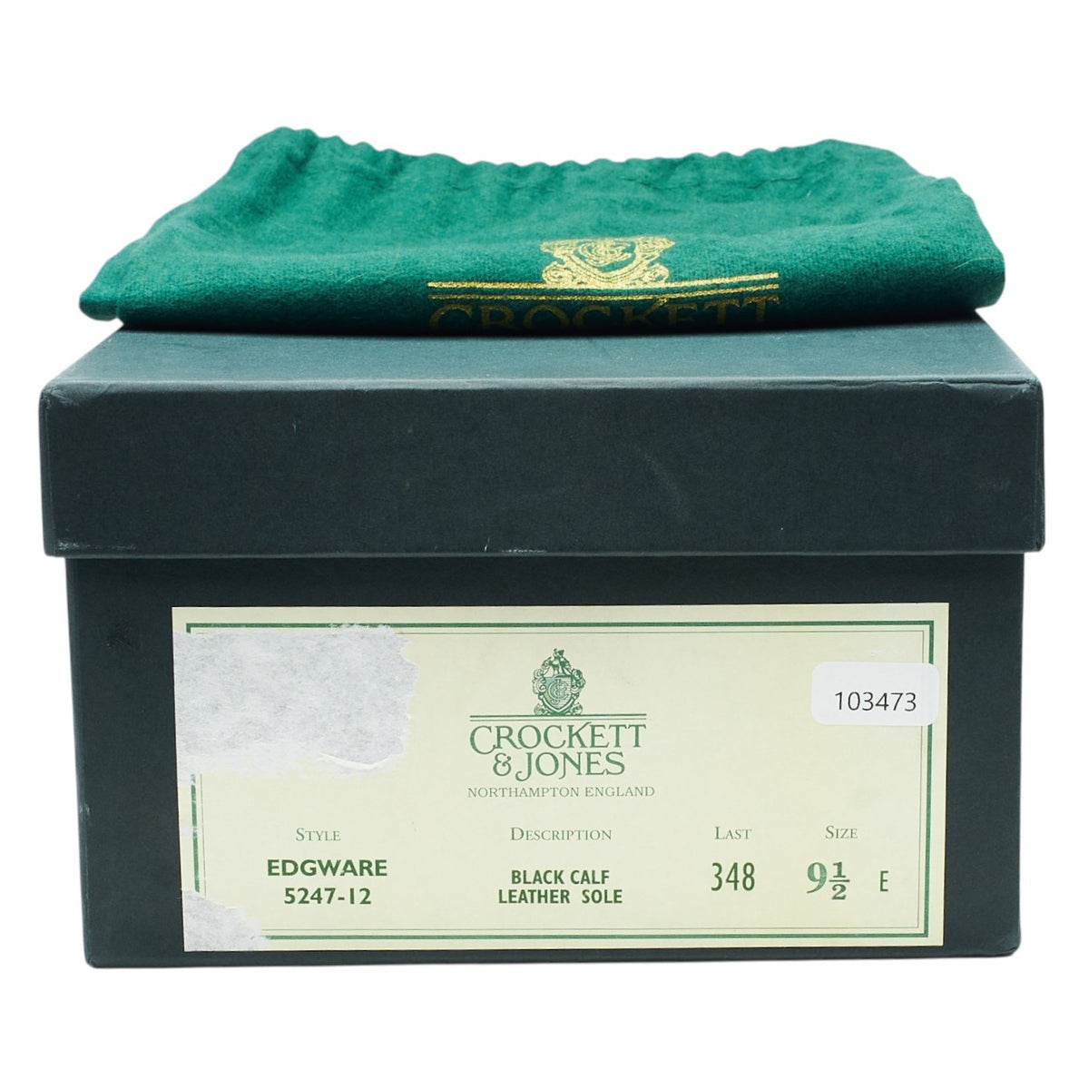 'Edgware' Black Leather Oxford Brogues UK 9.5 E