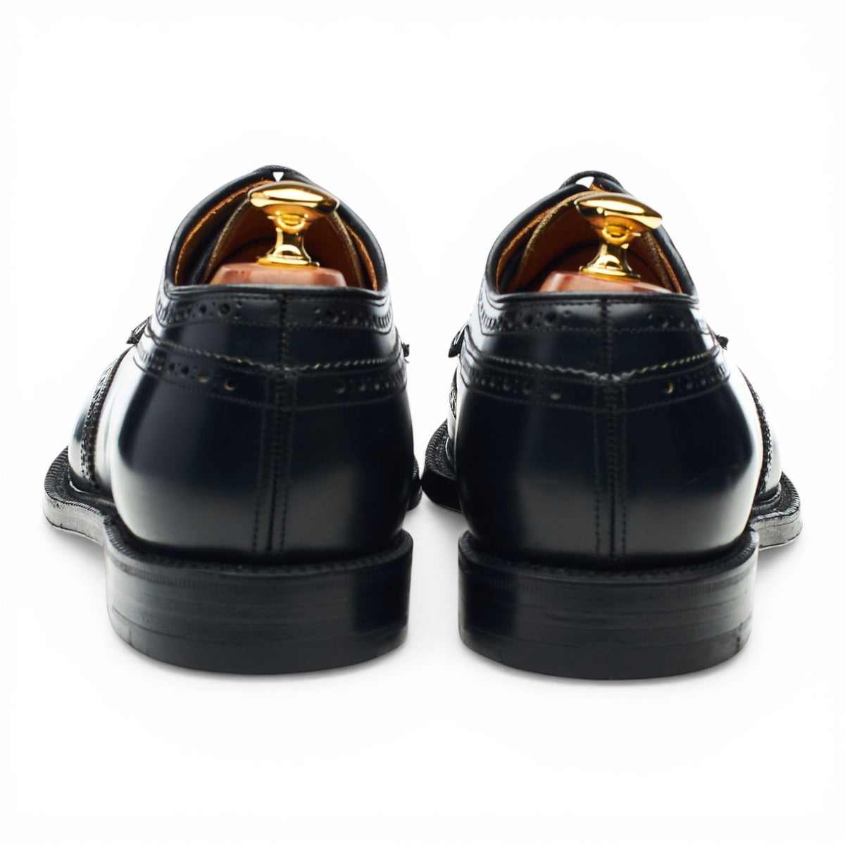 'Grafton' Black Leather Derby Brogues UK 10 F