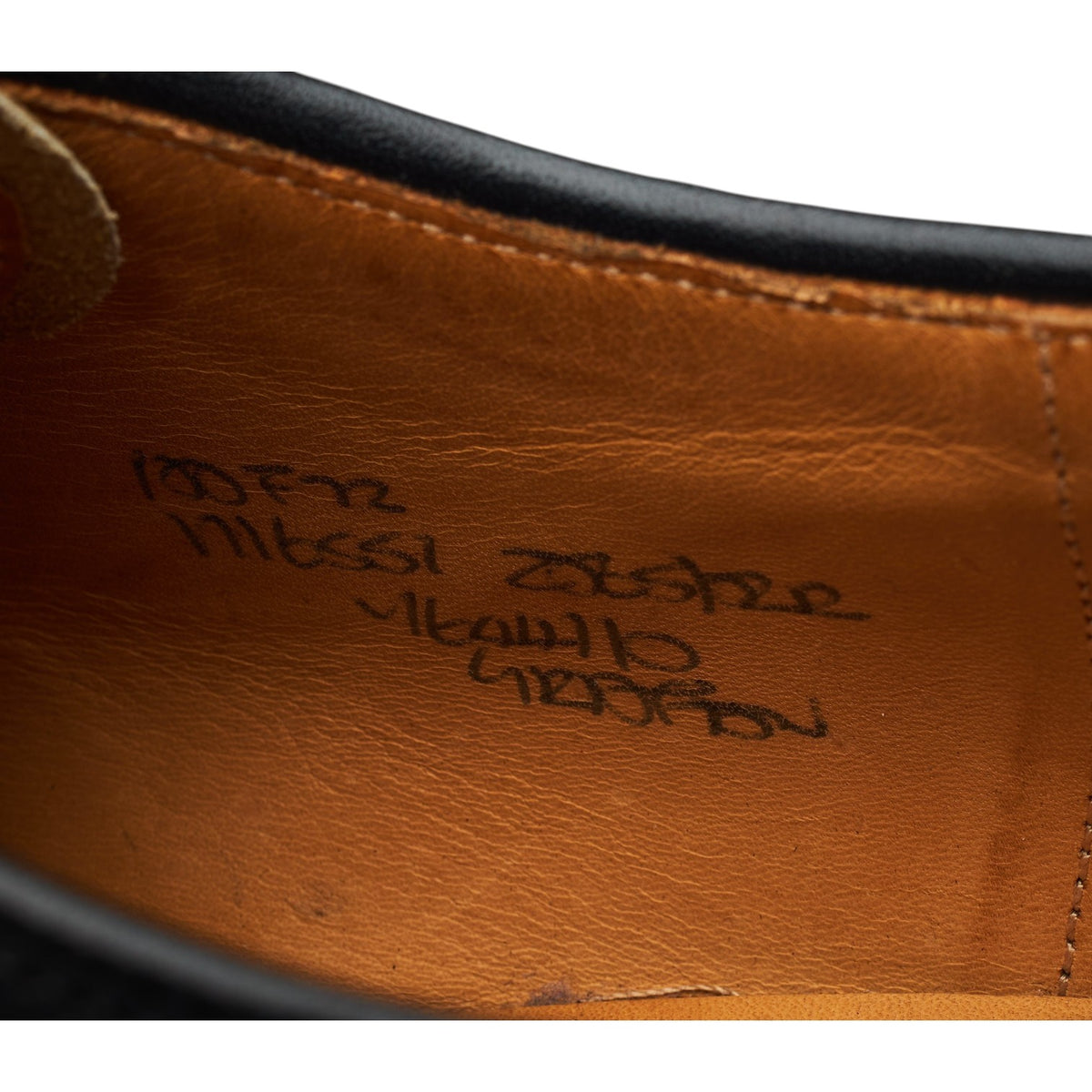 'Grafton' Black Leather Derby Brogues UK 10 F