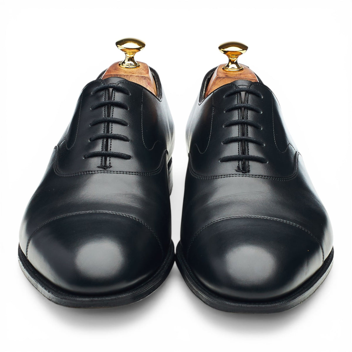 'Chelsea' Black Leather Oxford UK 10 E