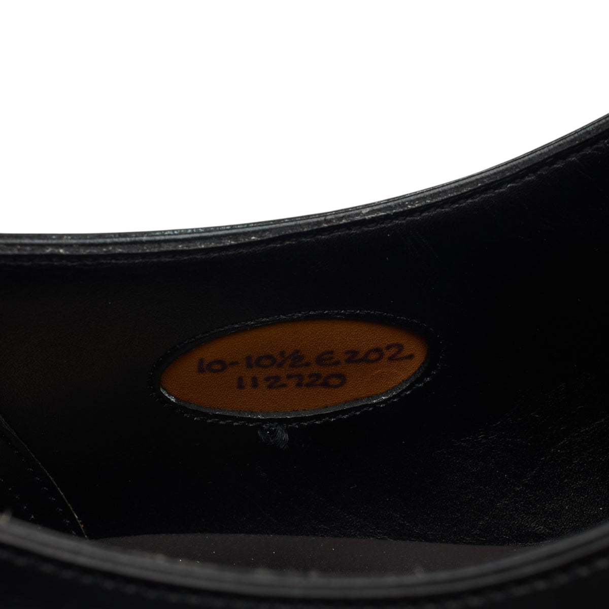'Chelsea' Black Leather Oxford UK 10 E