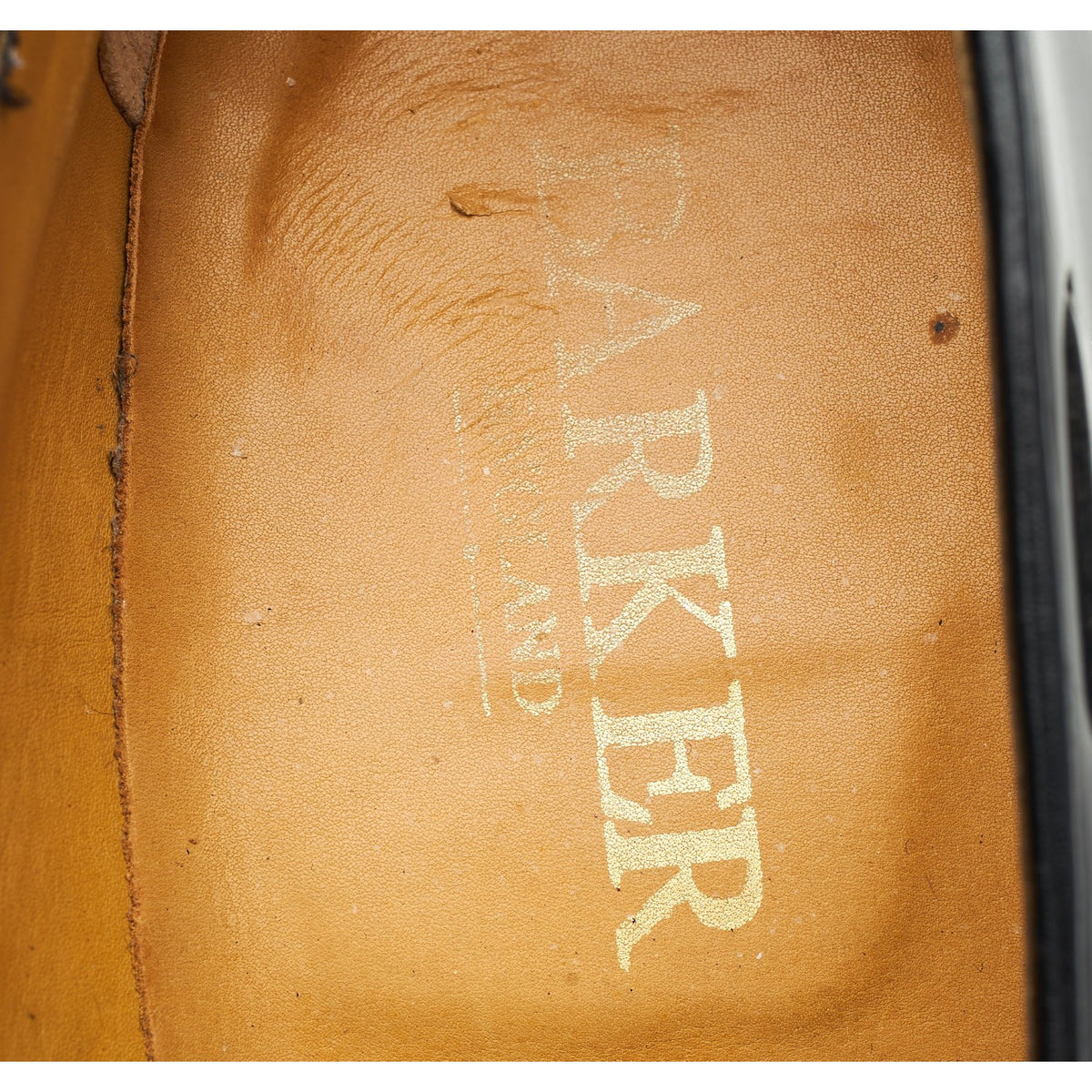 'Clive' Black Leather Loafers UK 8.5 F