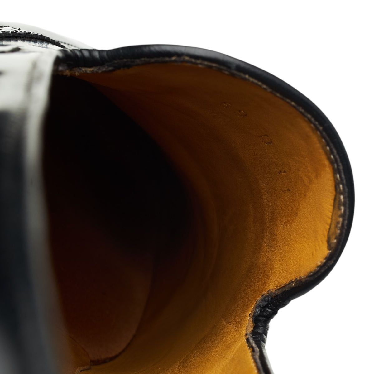 'Clive' Black Leather Loafers UK 8.5 F