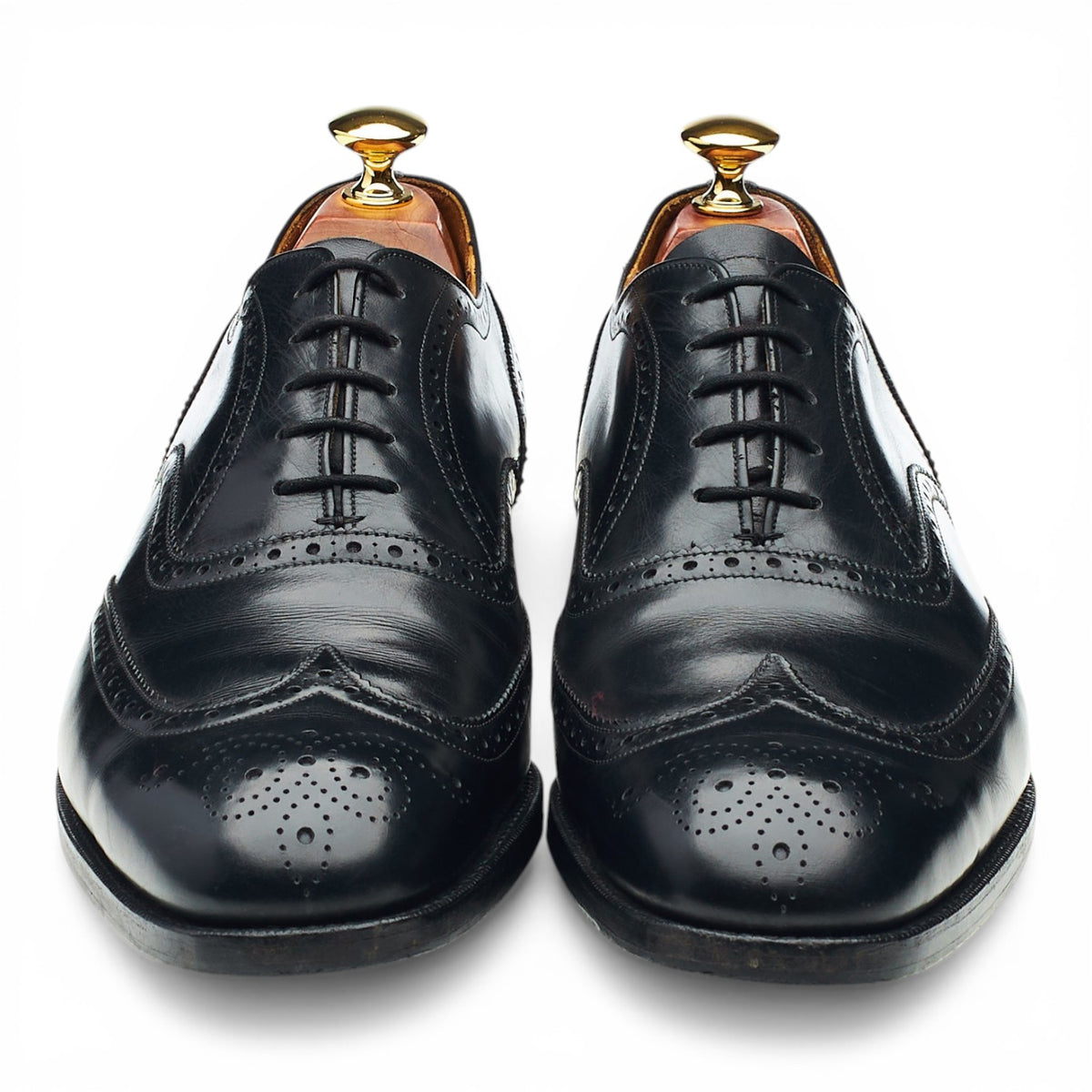 Whipflex 'Charter' Black Leather Oxford Brogues UK 9 F