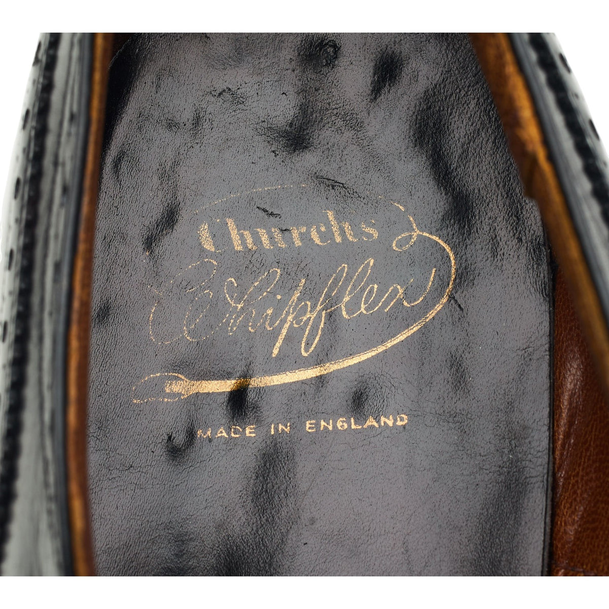 Whipflex 'Charter' Black Leather Oxford Brogues UK 9 F