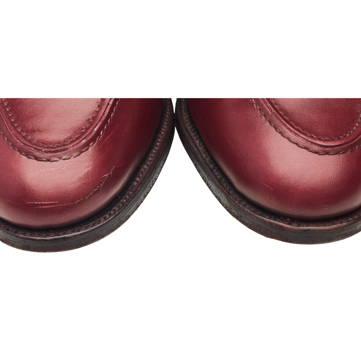 Burgundy Leather Loafers UK 9