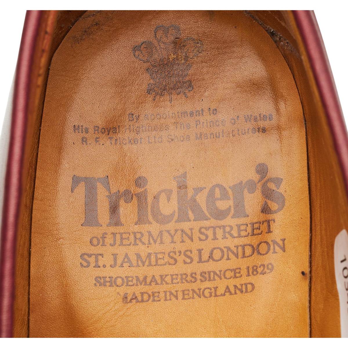 Burgundy Leather Loafers UK 9