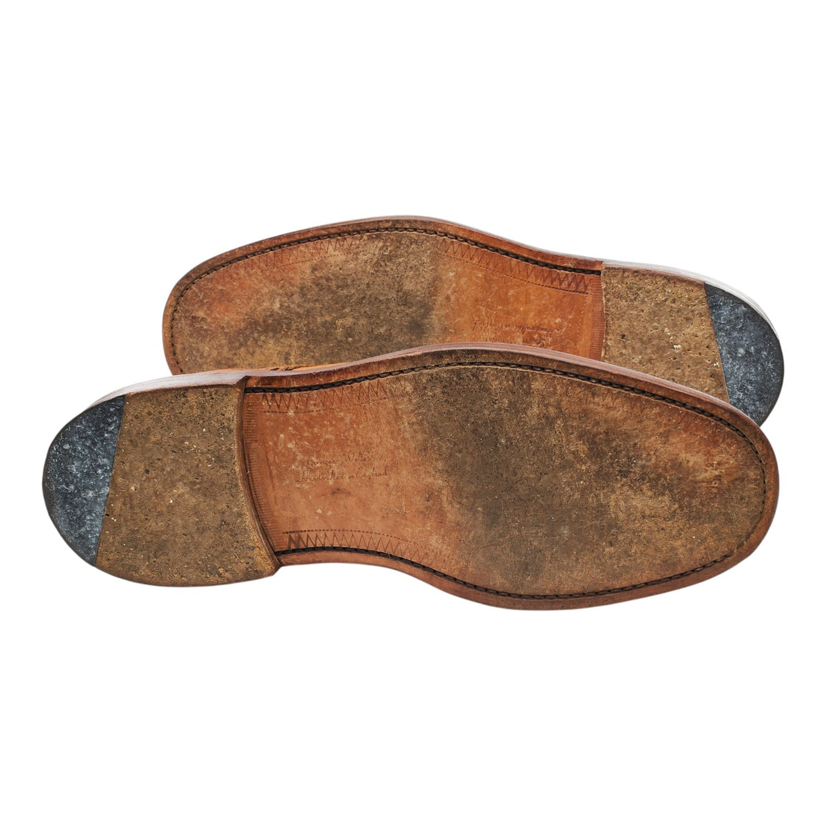 1880 'Chester 2' Tan Brown Leather Derby Brogues UK 9 F