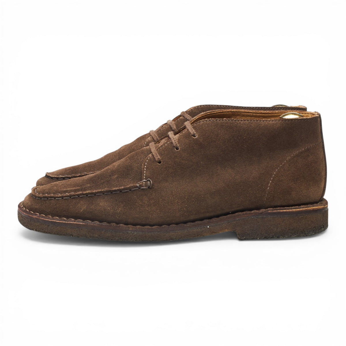 'Crosby' Brown Suede Moc-Toe Chukka Boots UK 9