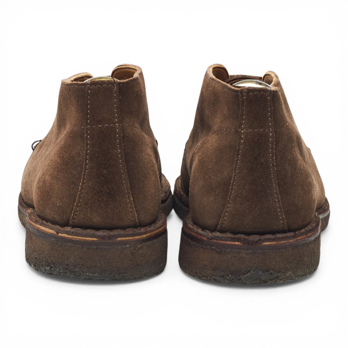 'Crosby' Brown Suede Moc-Toe Chukka Boots UK 9