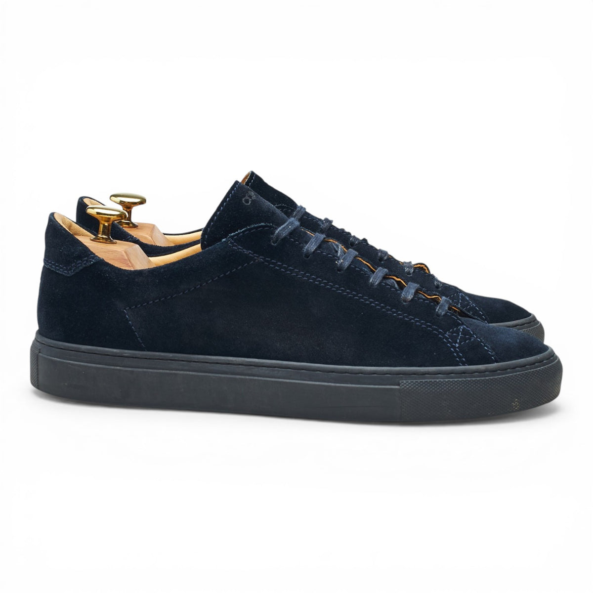 'Racquet Sr' Navy Blue Suede Sneakers UK 8 EU 42