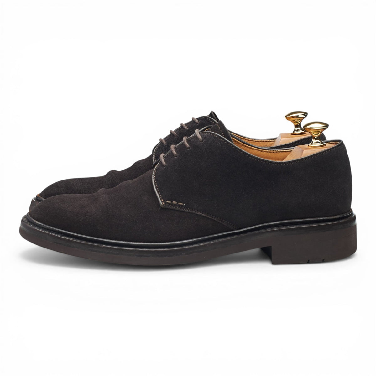 'Fustet' Dark Brown Suede Derby UK 6.5