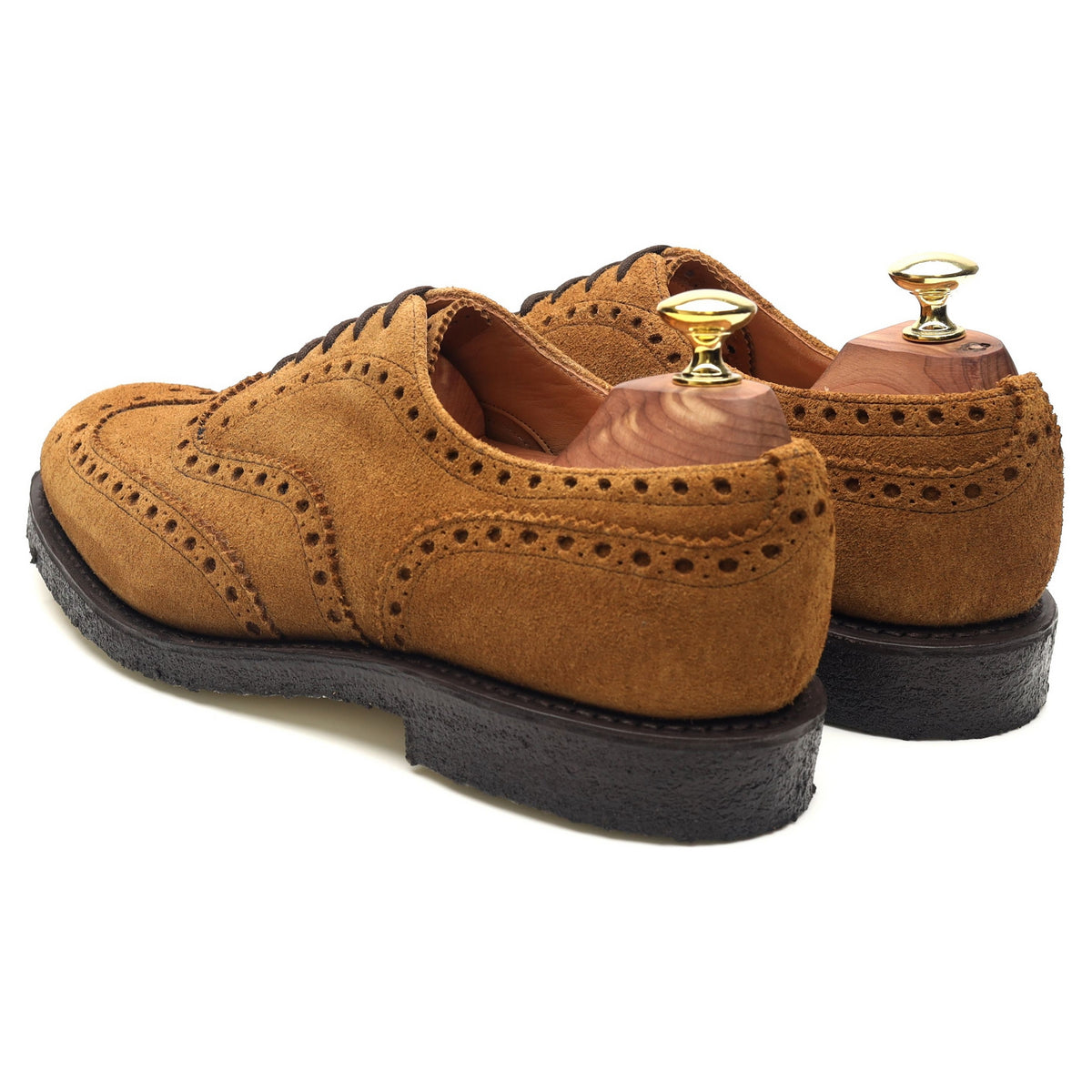 Fairfield' Sand Brown Suede Brogues UK 7 G - Abbot's Shoes