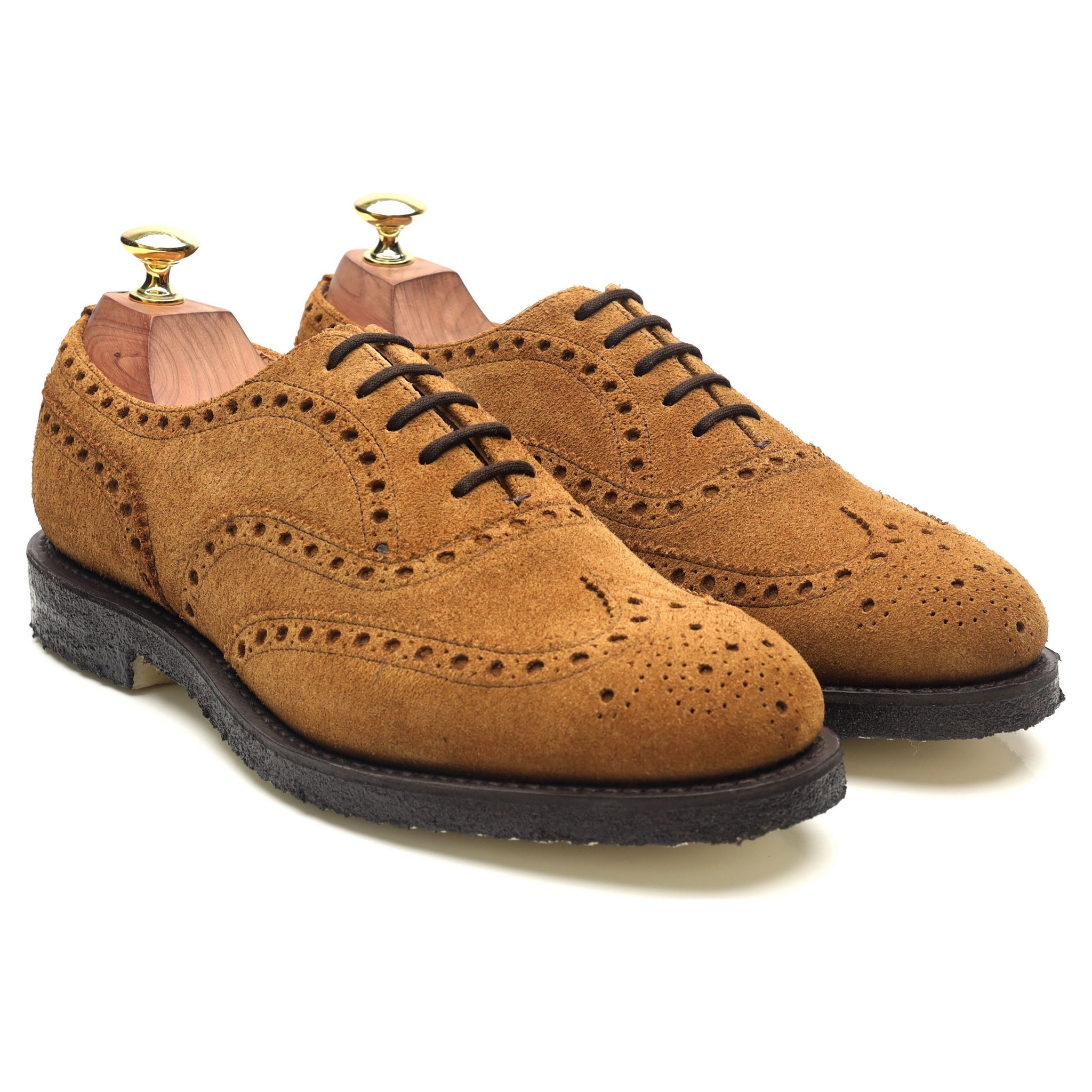 Fairfield' Sand Brown Suede Brogues UK 7 G - Abbot's Shoes