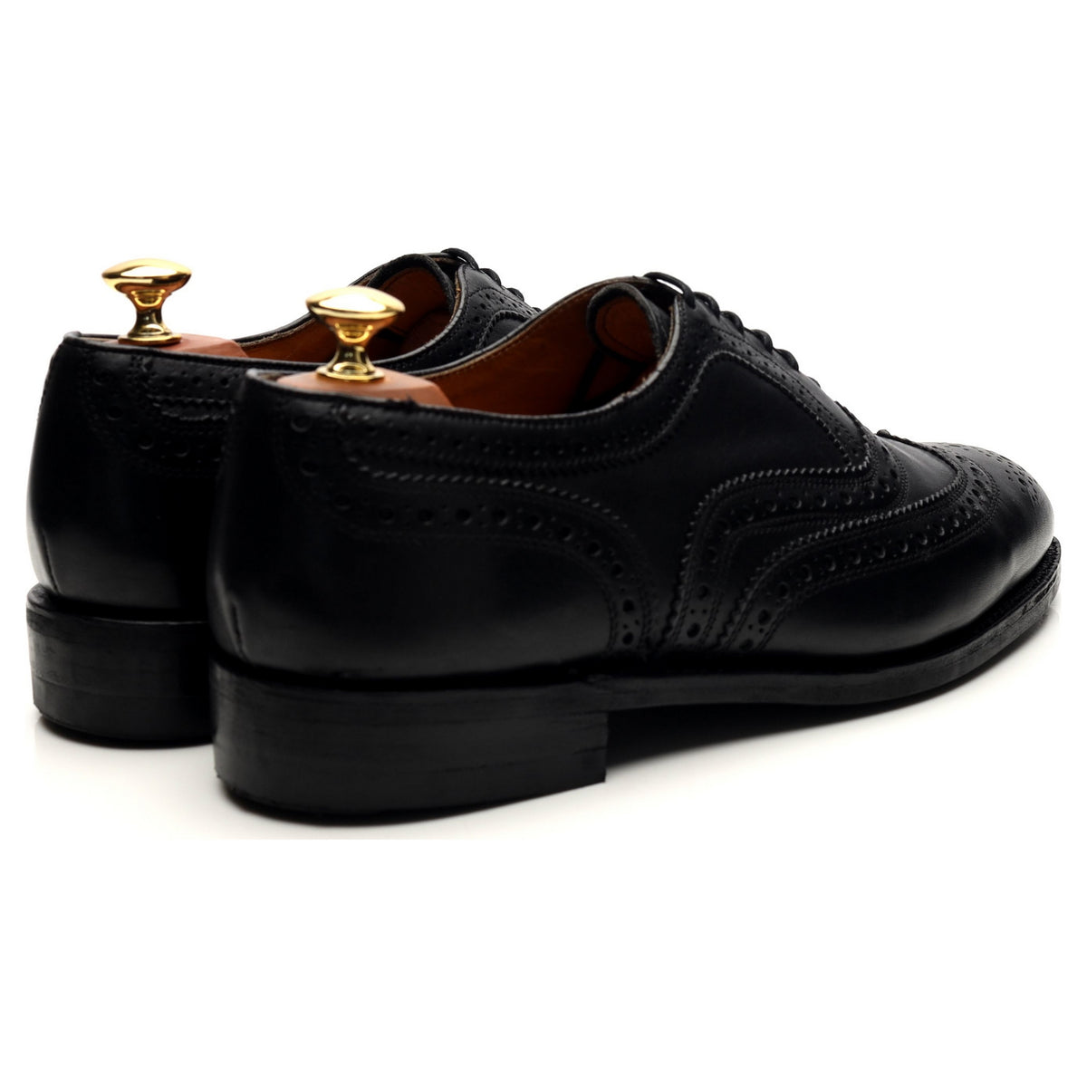 Black Leather Oxford Brogues UK 9