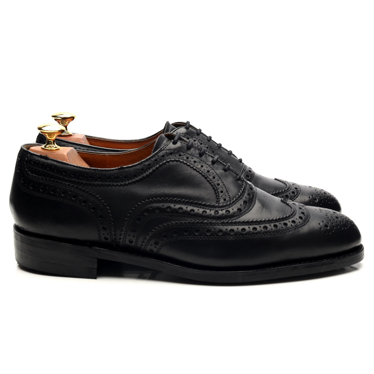 Black Leather Oxford Brogues UK 9