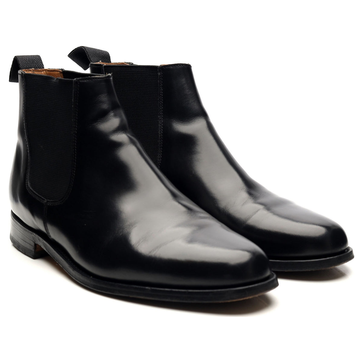 &#39;Eton&#39; Black Leather Chelsea Boots UK 8.5 FX