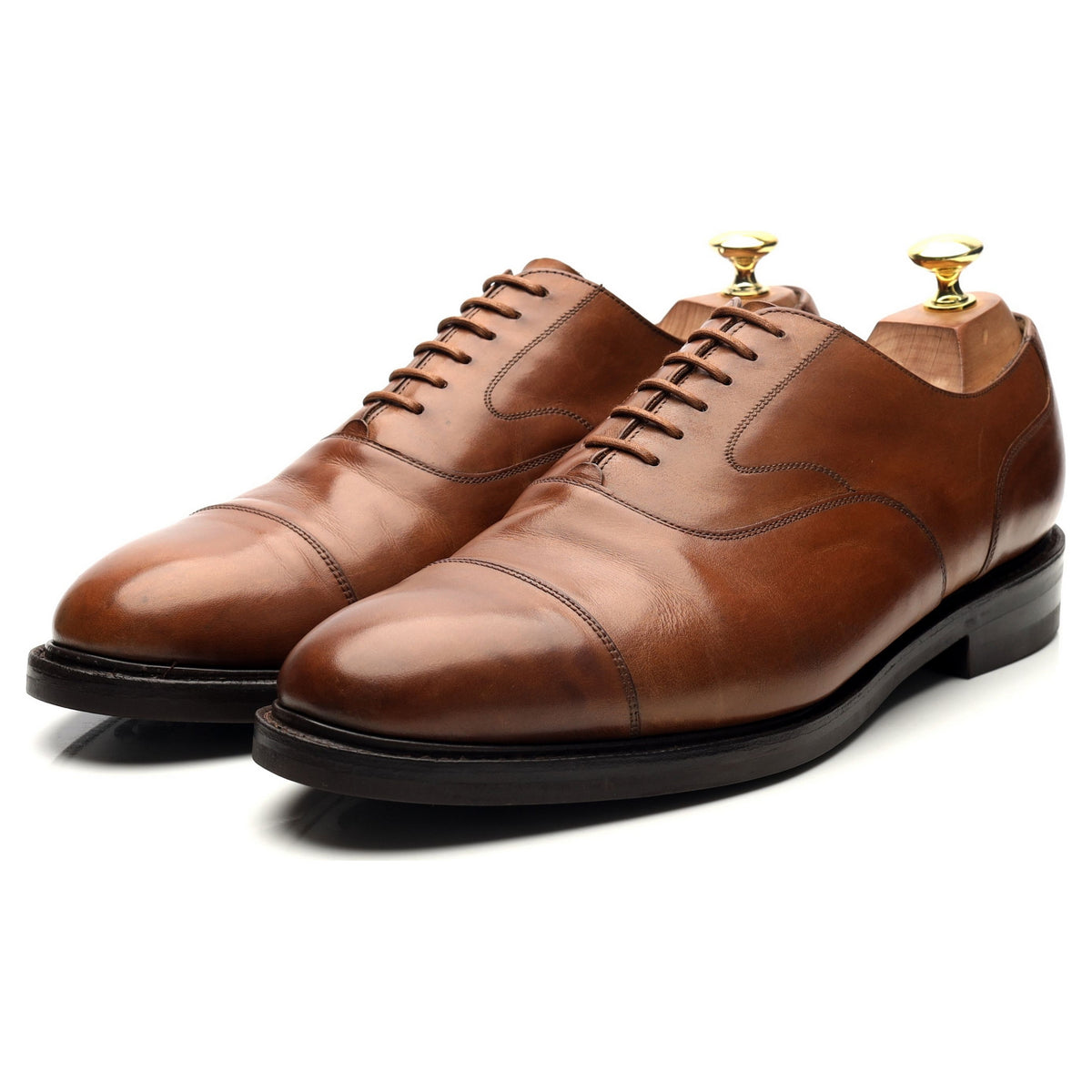 &#39;Lancaster&#39; Brown Leather Oxford UK 8.5 G