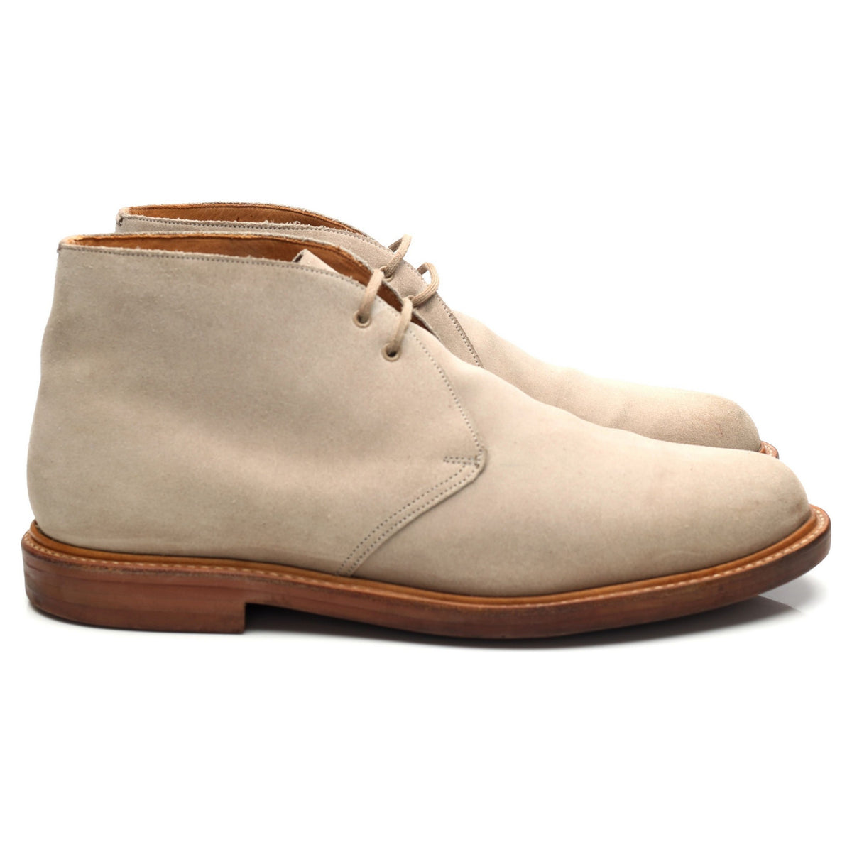 &#39;Berwick&#39; Beige Suede Chukka Boots UK 9.5 F
