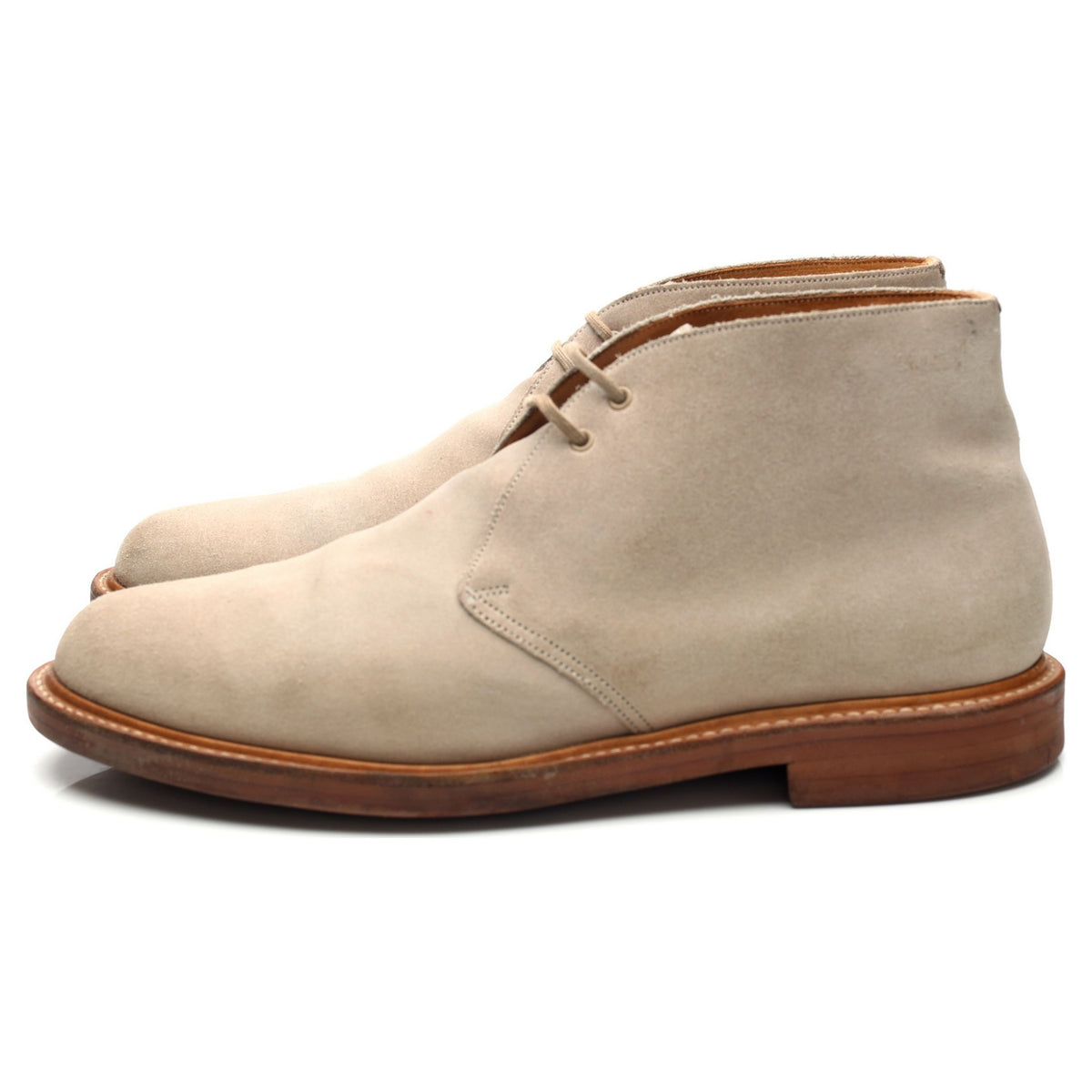 &#39;Berwick&#39; Beige Suede Chukka Boots UK 9.5 F