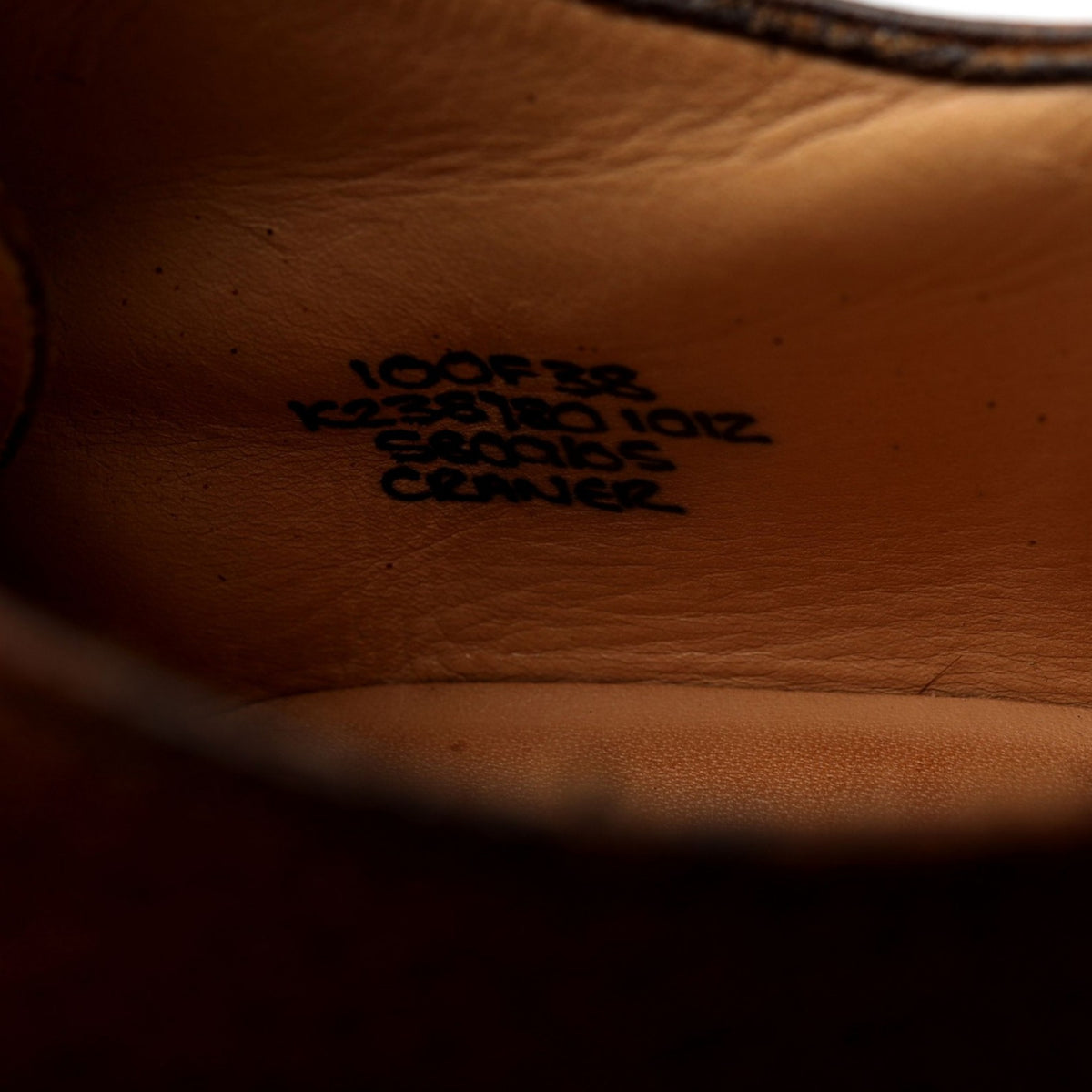 &#39;Craner&#39; Brown Grain Leather Derby UK 10 F