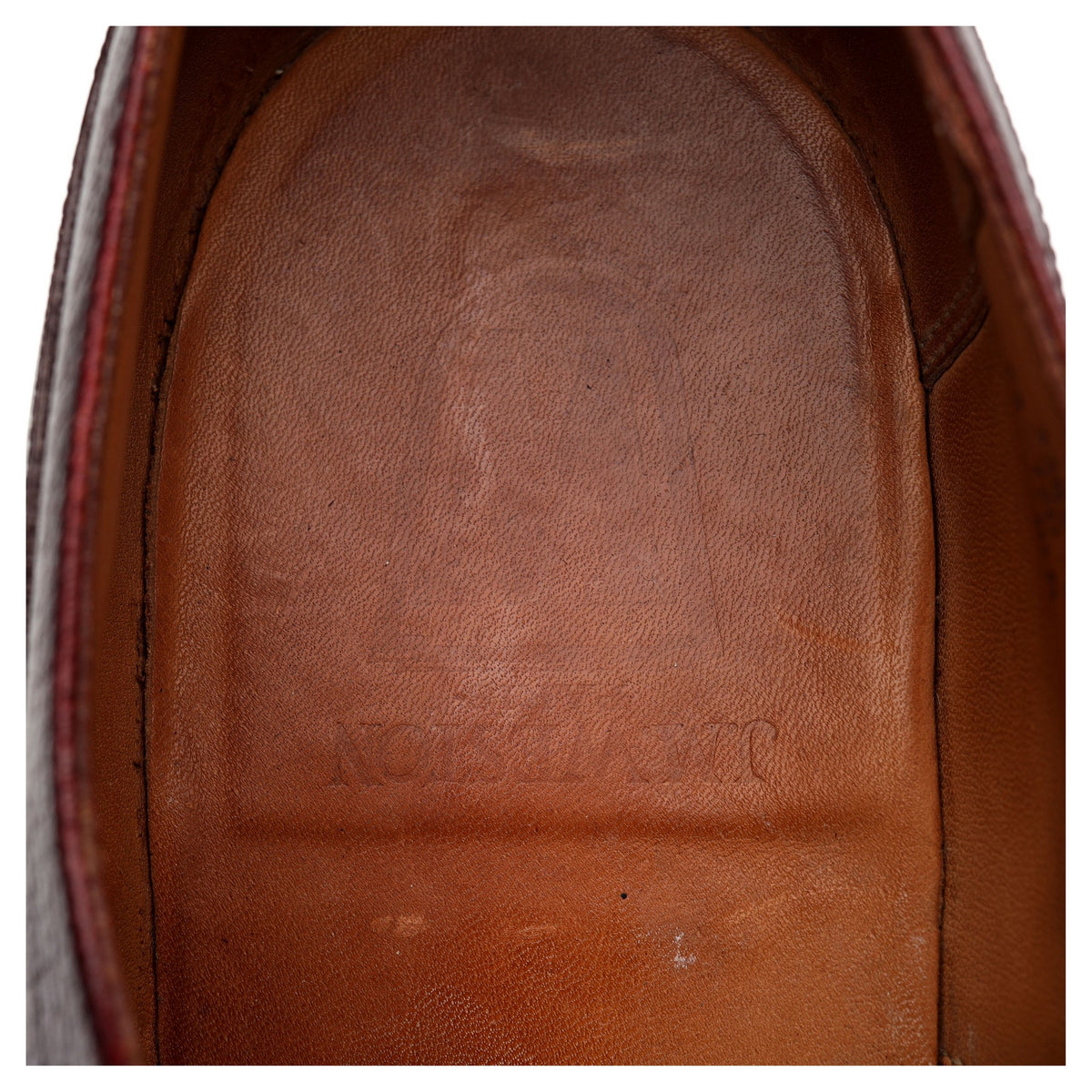 Burgundy Grain Leather Split Toe Derby 10 D UK 10.5
