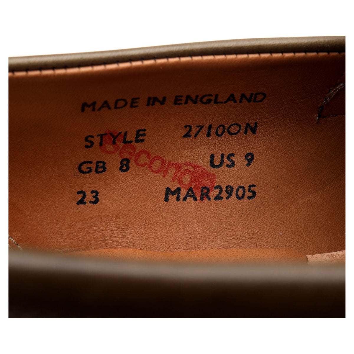 &#39;Madrid&#39; Green Leather Loafers UK 8