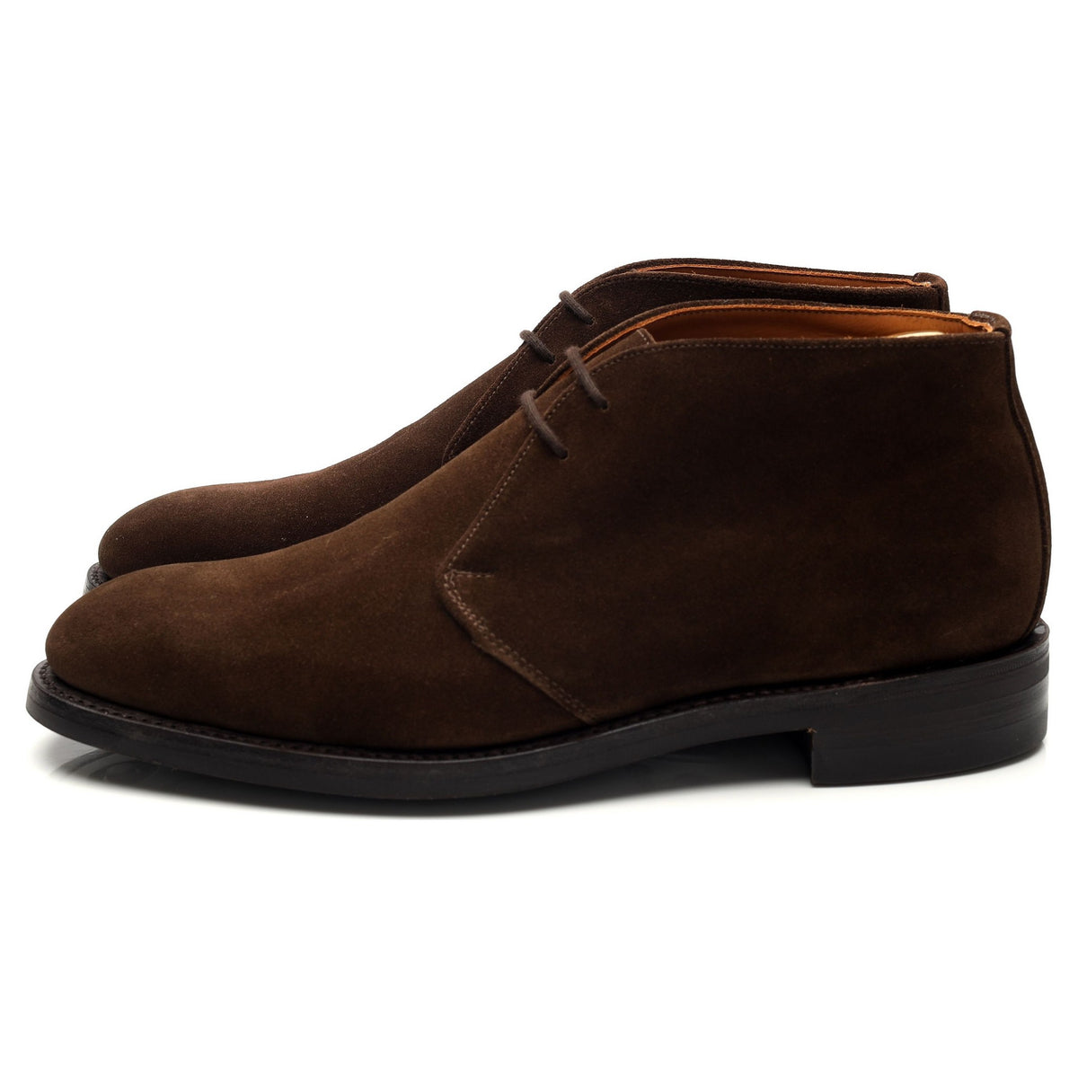 &#39;Chesham&#39; Brown Suede Chukka Boots UK 8